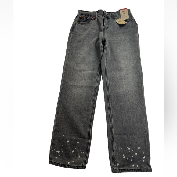 Levi's Denim - Levi's Women's Low Pro Straight Mid Rise Grey Wash Denim Jeans Size 26 NWT